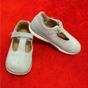 Girls’ Stride Rite Silver Nell Mary Janes - Size 9M